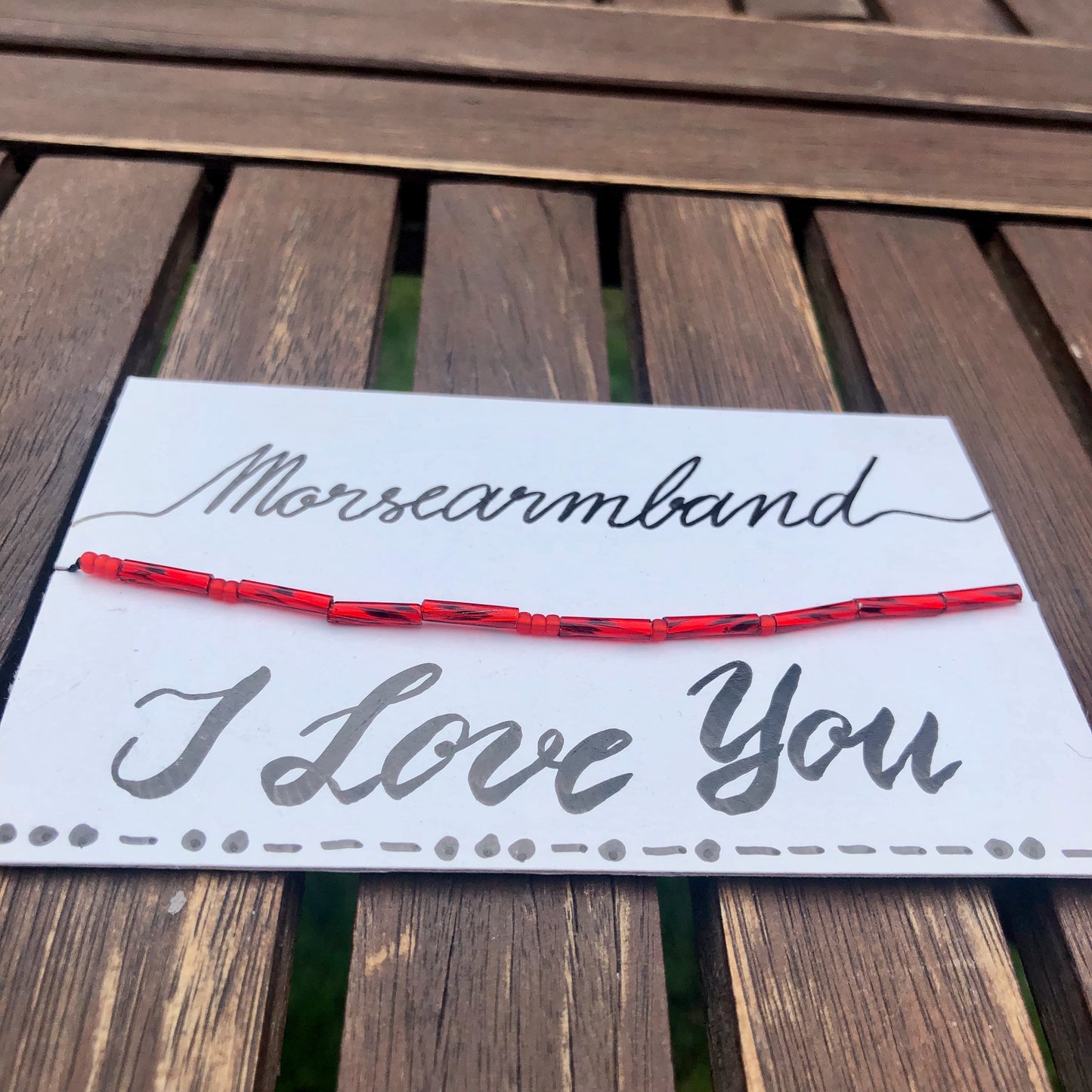 Morsearmband "I Love You"